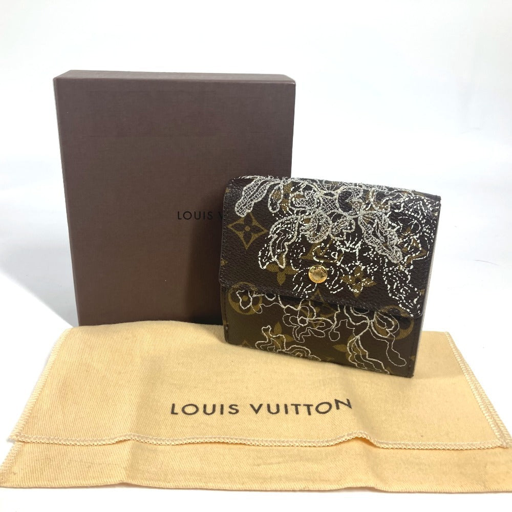 LOUIS VUITTON Trifold wallet M95396 Monogram canvas Brown モノグラムダンティエル Portefeuille Elise