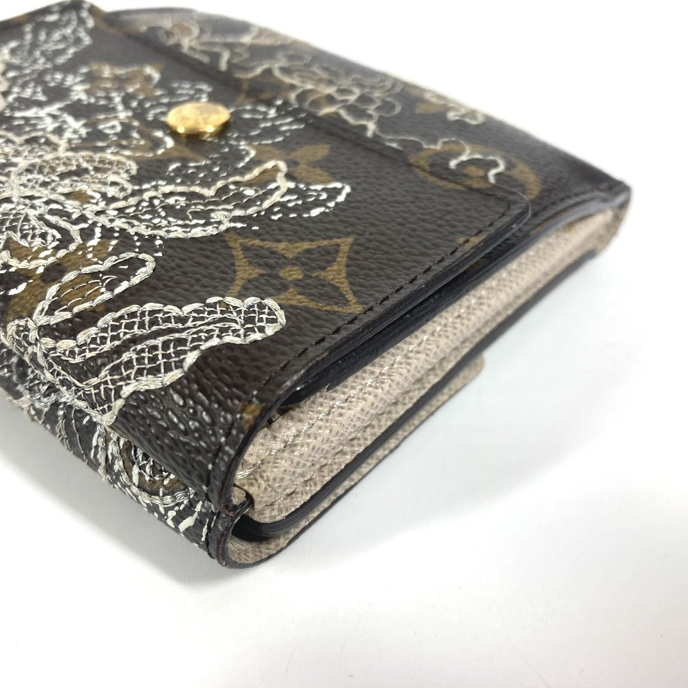 LOUIS VUITTON Trifold wallet M95396 Monogram canvas Brown モノグラムダンティエル Portefeuille Elise