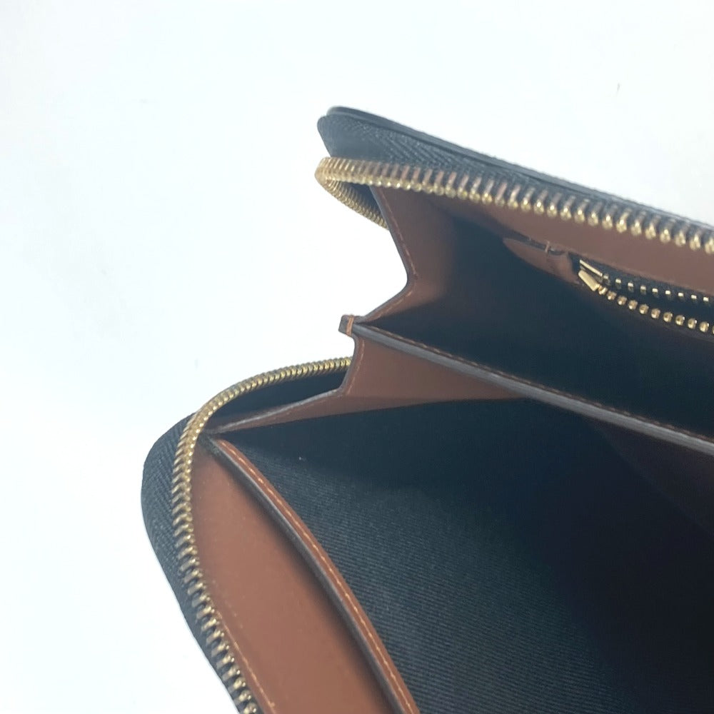 BURBERRY Clutch bag Leather / canvas Brown TB logo