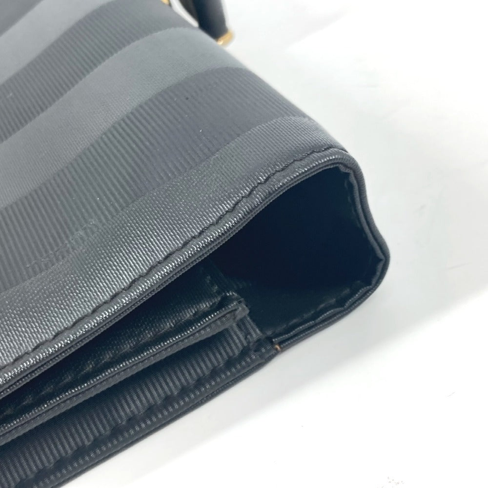 FENDI Business bag PVC / Leather black vintage Pecan logo