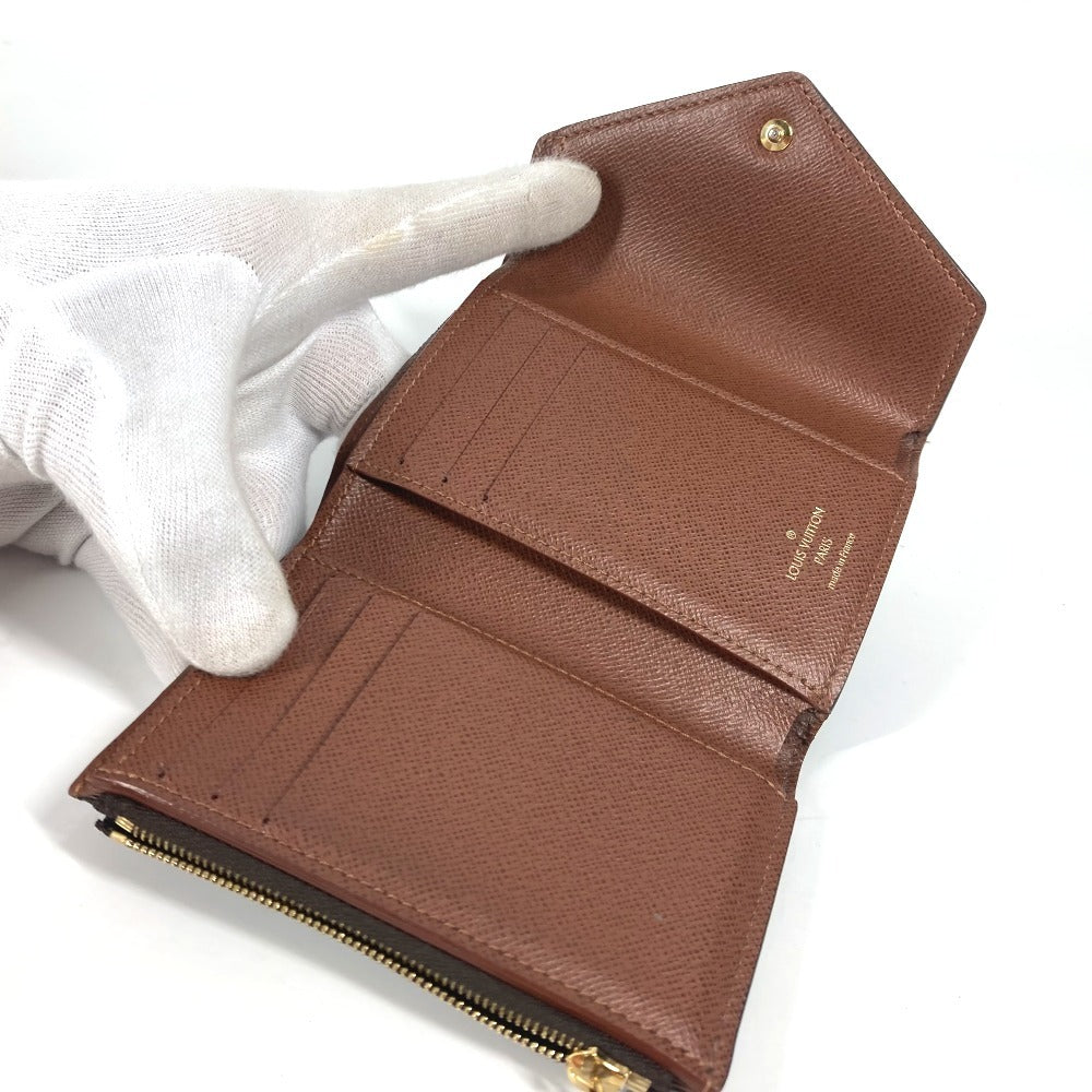 LOUIS VUITTON Trifold wallet M62472 Monogram canvas Brown Monogram Portefeuille Victorine