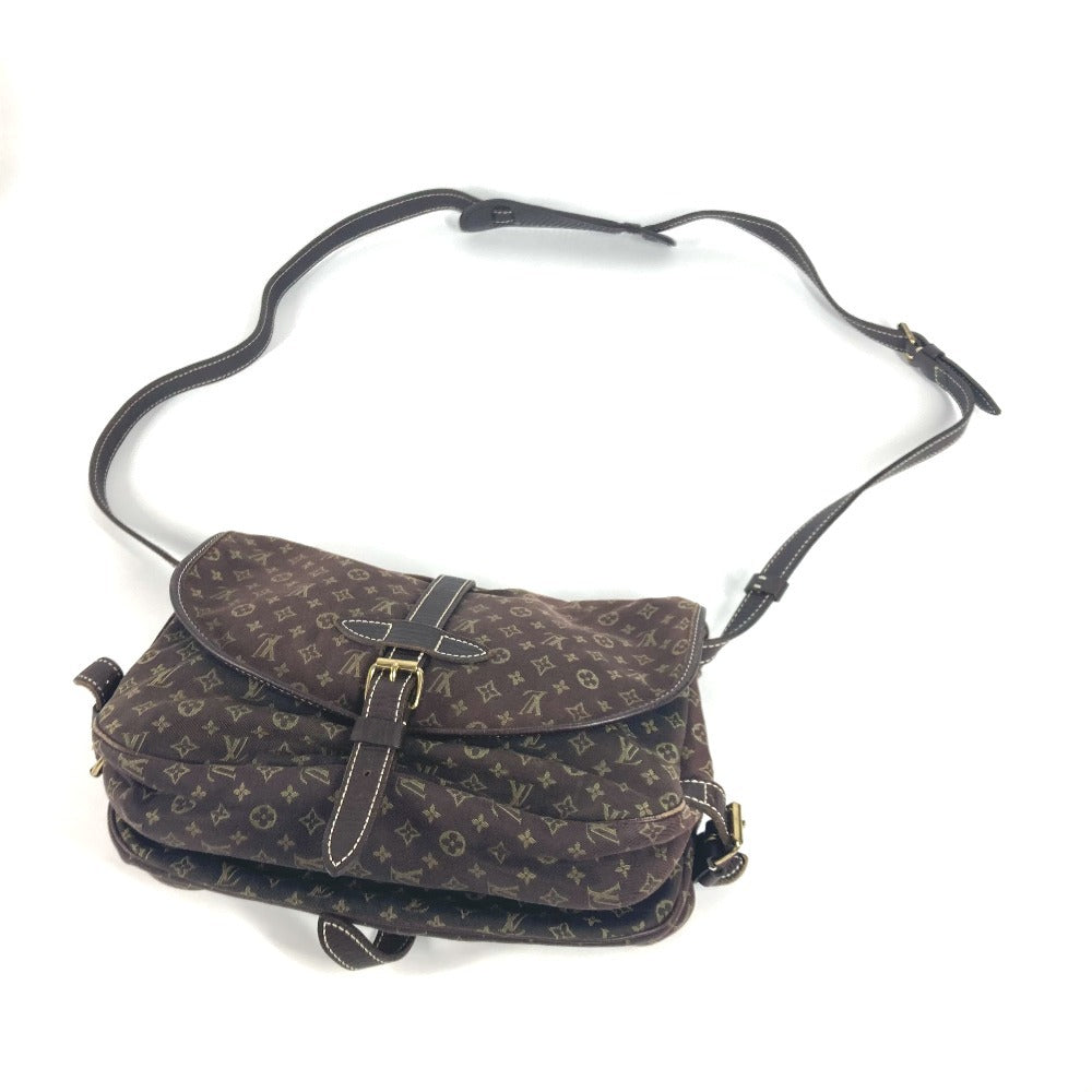 LOUIS VUITTON Shoulder Bag M95227 Monogram Mini-LinCanvas Brown Monogram mini run Saumur 30