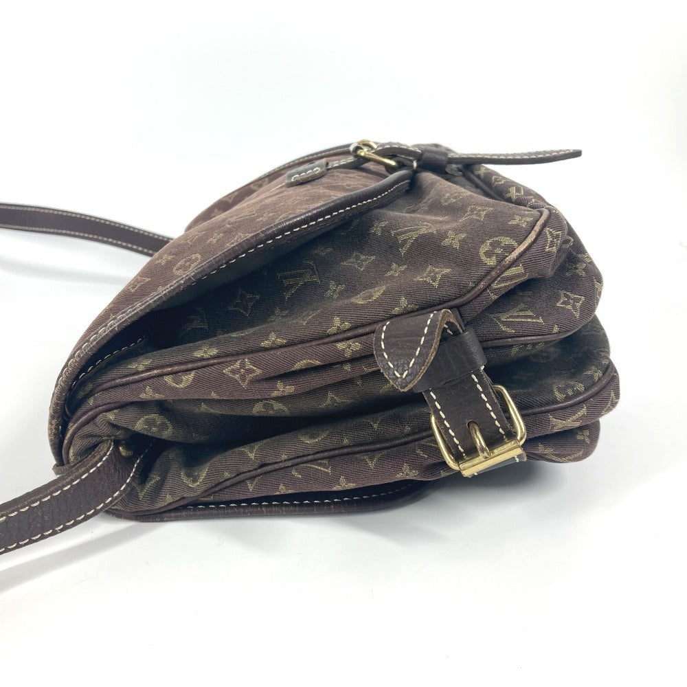 LOUIS VUITTON Shoulder Bag M95227 Monogram Mini-LinCanvas Brown Monogram mini run Saumur 30