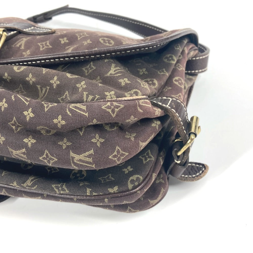 LOUIS VUITTON Shoulder Bag M95227 Monogram Mini-LinCanvas Brown Monogram mini run Saumur 30