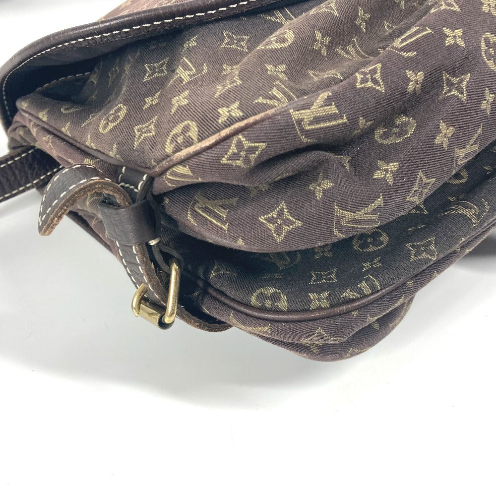 LOUIS VUITTON Shoulder Bag M95227 Monogram Mini-LinCanvas Brown Monogram mini run Saumur 30