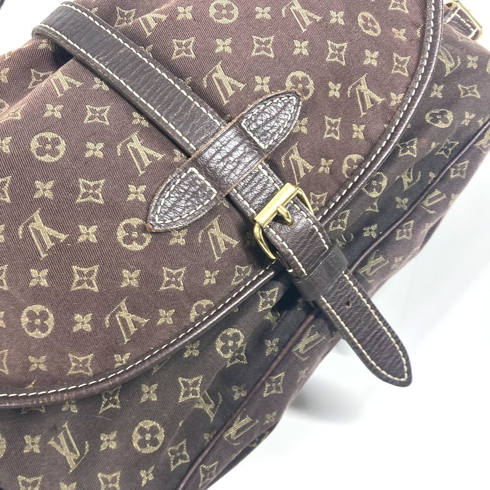 LOUIS VUITTON Shoulder Bag M95227 Monogram Mini-LinCanvas Brown Monogram mini run Saumur 30