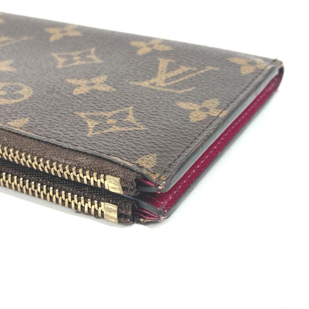 LOUIS VUITTON Long Wallet Purse M61269 Monogram canvas pink Monogram Portefeuille Adele