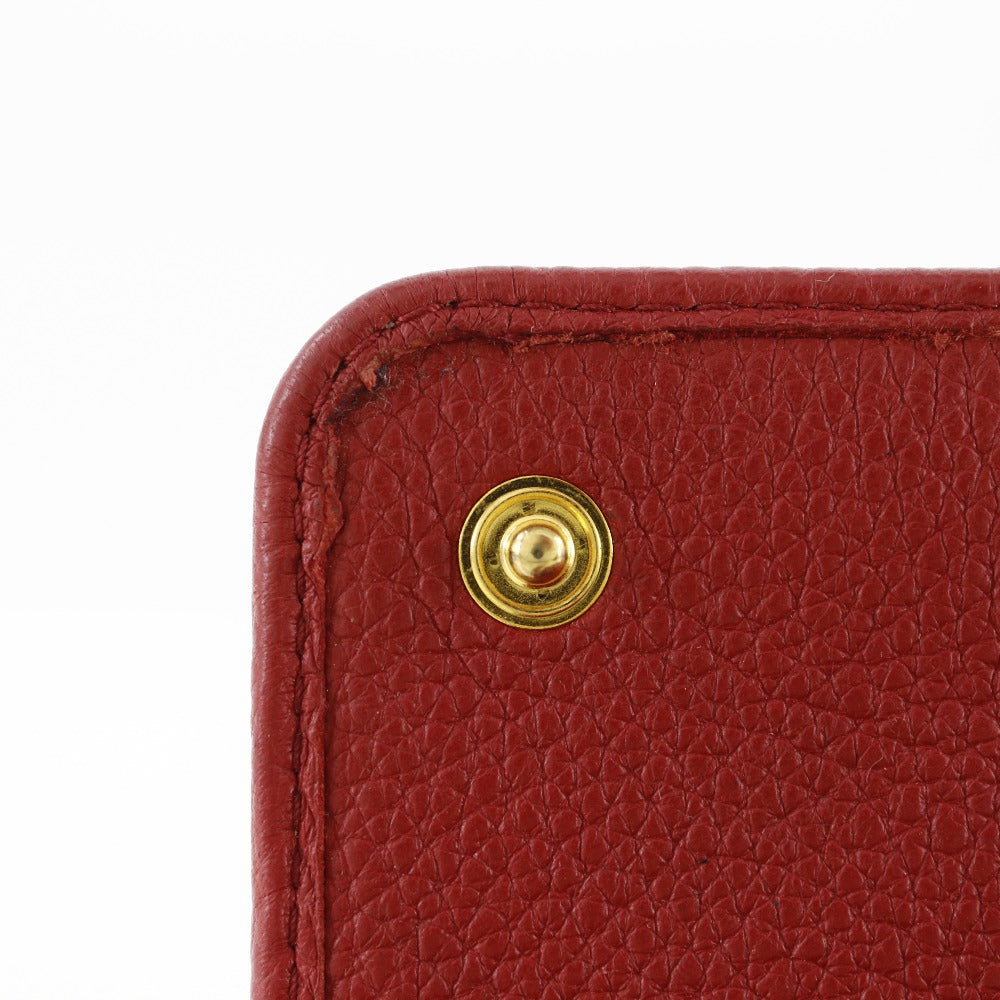 PRADA Long Wallet Purse 1MH132 leather Red Vitterodino