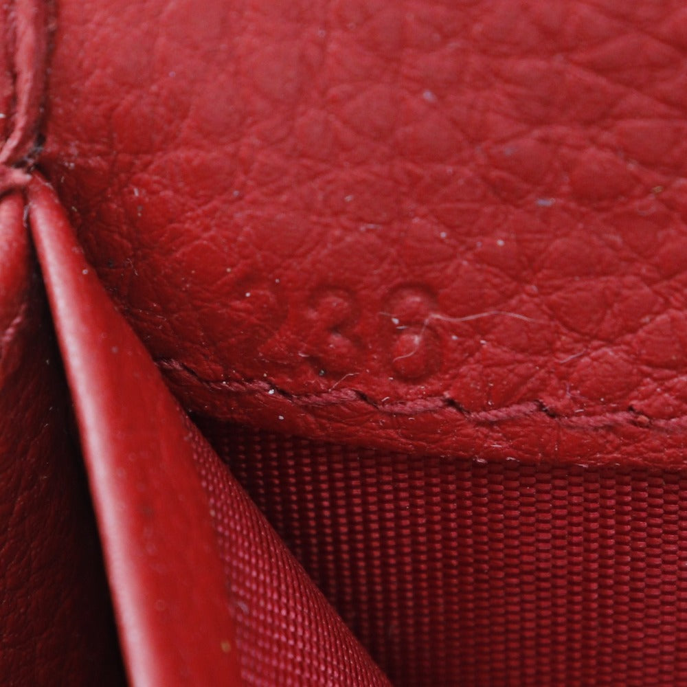 PRADA Long Wallet Purse 1MH132 leather Red Vitterodino