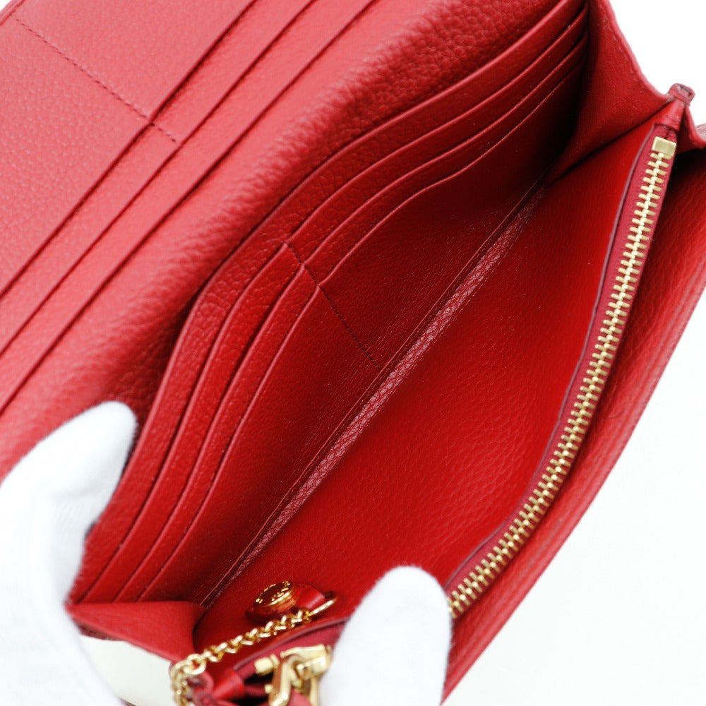 PRADA Long Wallet Purse 1MH132 leather Red Vitterodino