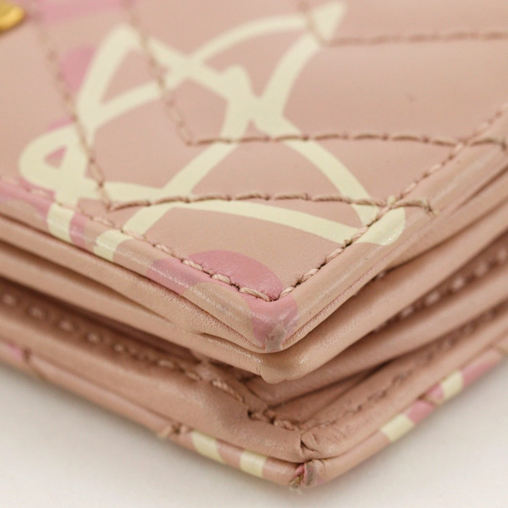 GUCCI Bifold Wallet 449421 leather pink GG ghost Compact wallet