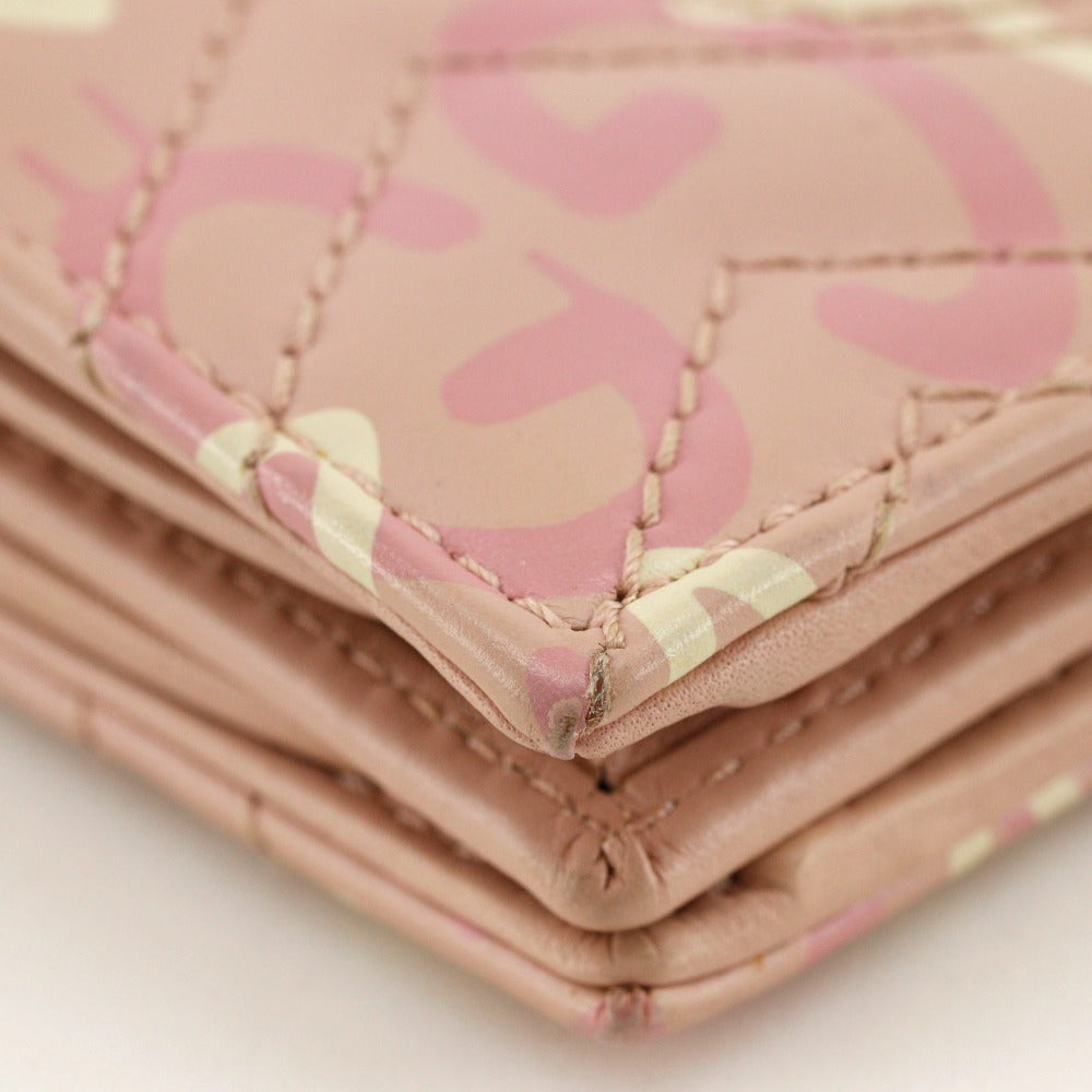 GUCCI Bifold Wallet 449421 leather pink GG ghost Compact wallet