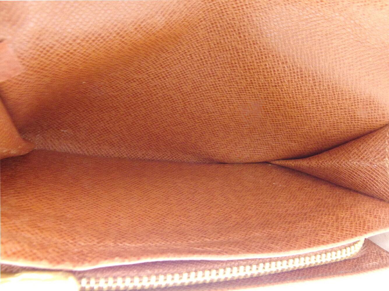 LOUIS VUITTON Long Wallet Purse M61730 Brown beige gold Portonebi Tresol