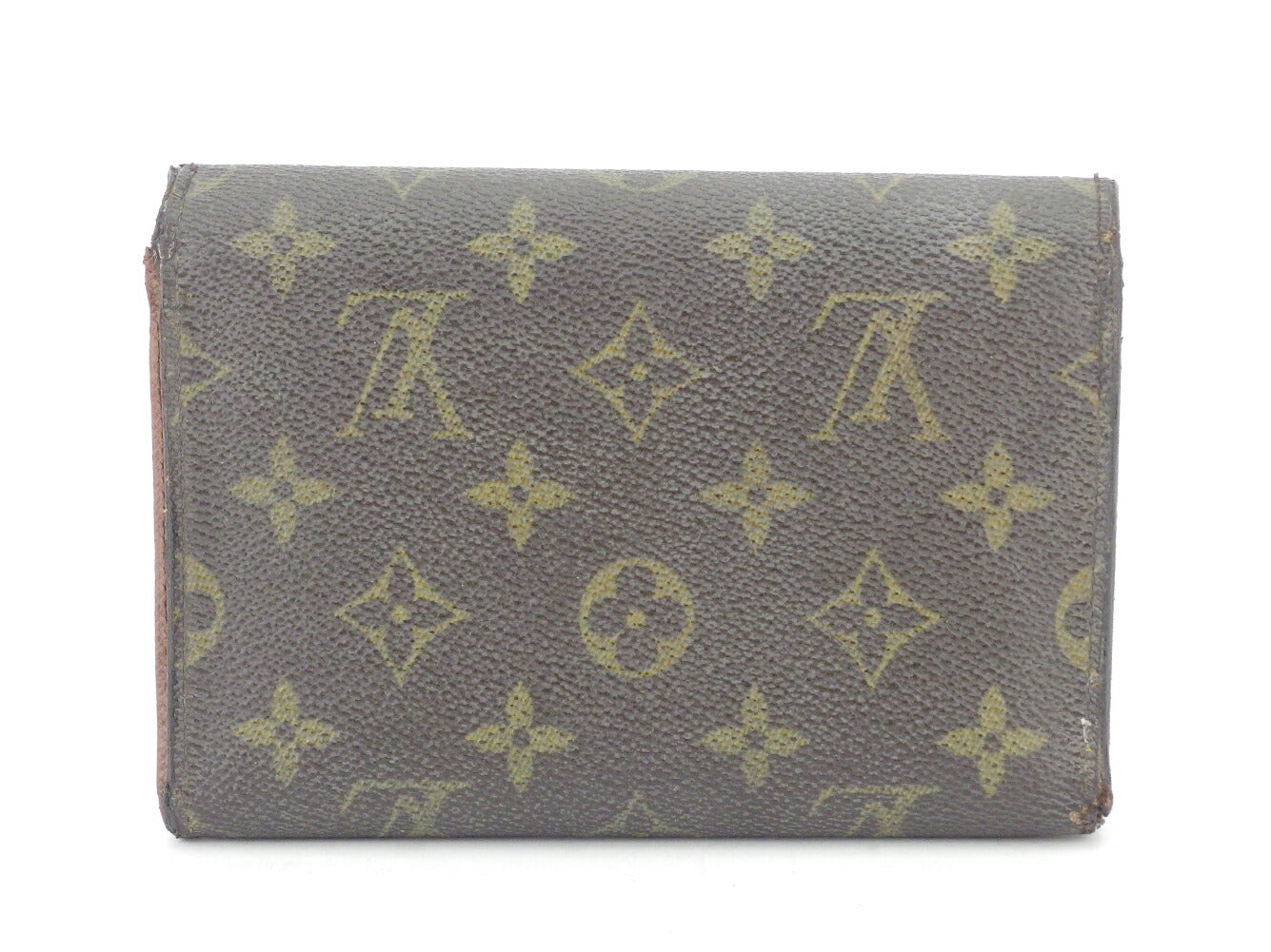 LOUIS VUITTON Tri-fold wallet M61202 Brown beige gold Porte TresorEtui Papie