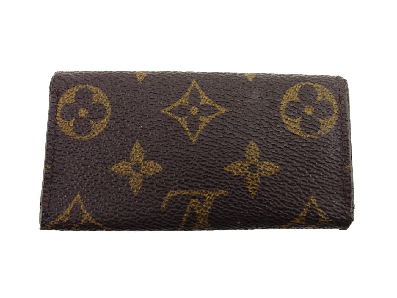 LOUIS VUITTON Key case Key holder M62631 Brown beige gold Multicles4