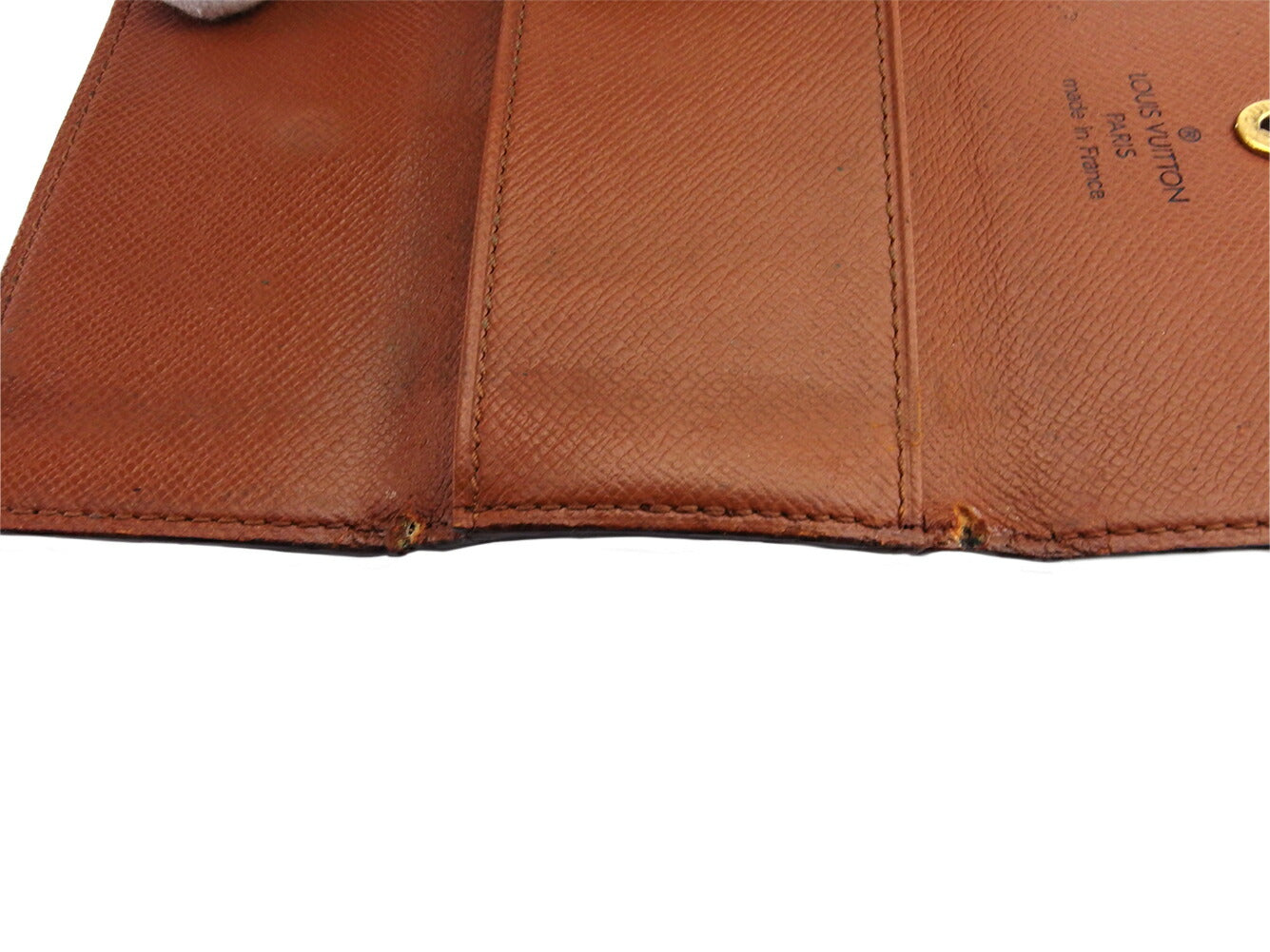 LOUIS VUITTON Key case Key holder M62631 Brown beige gold Multicles4