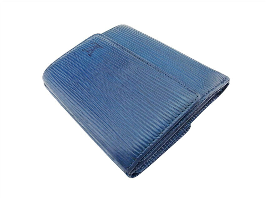 LOUIS VUITTON Bifold Wallet M63485 Toledo Blue Porte Monnaie Billets Cartes Credit