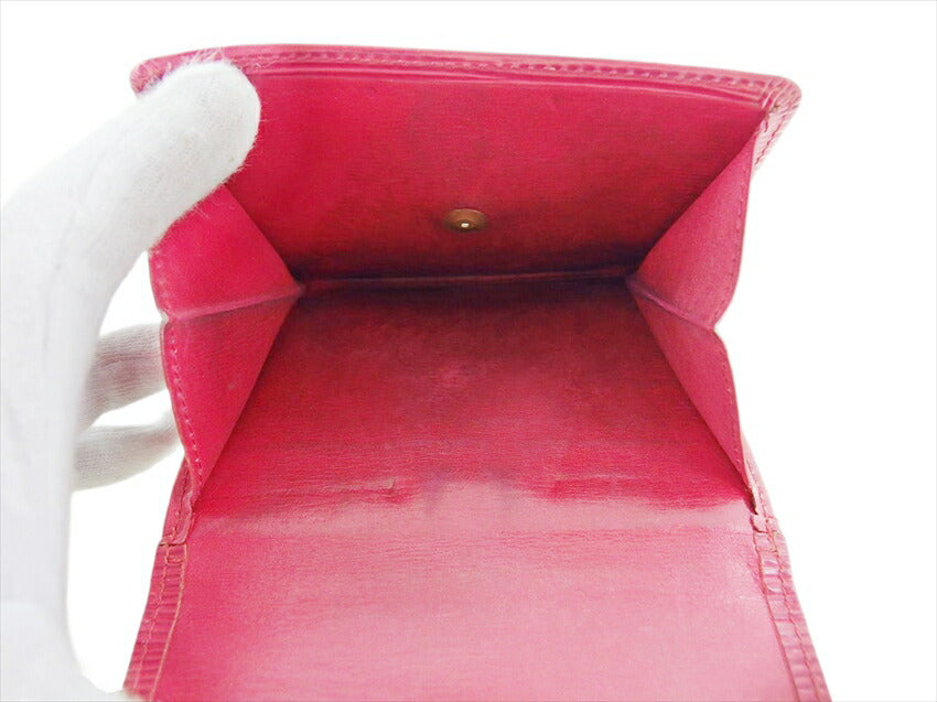 LOUIS VUITTON Bifold Wallet M63487 Red Porte Monnaie Billets Cartes Credit