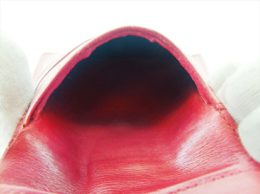 LOUIS VUITTON Bifold Wallet M63487 Red Porte Monnaie Billets Cartes Credit