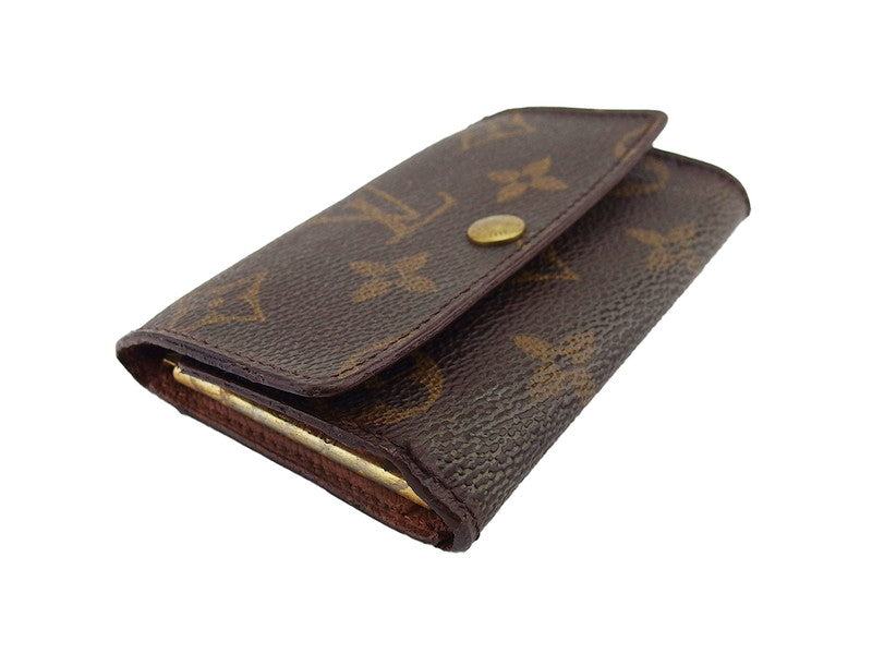LOUIS VUITTON Key case Key holder M62630 Brown beige gold Multicles6
