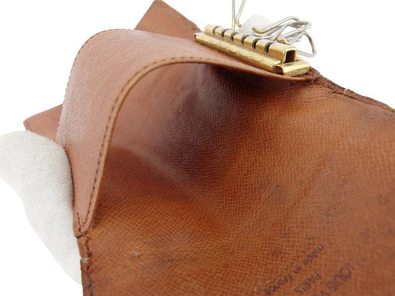 LOUIS VUITTON Key case Key holder M62630 Brown beige gold Multicles6