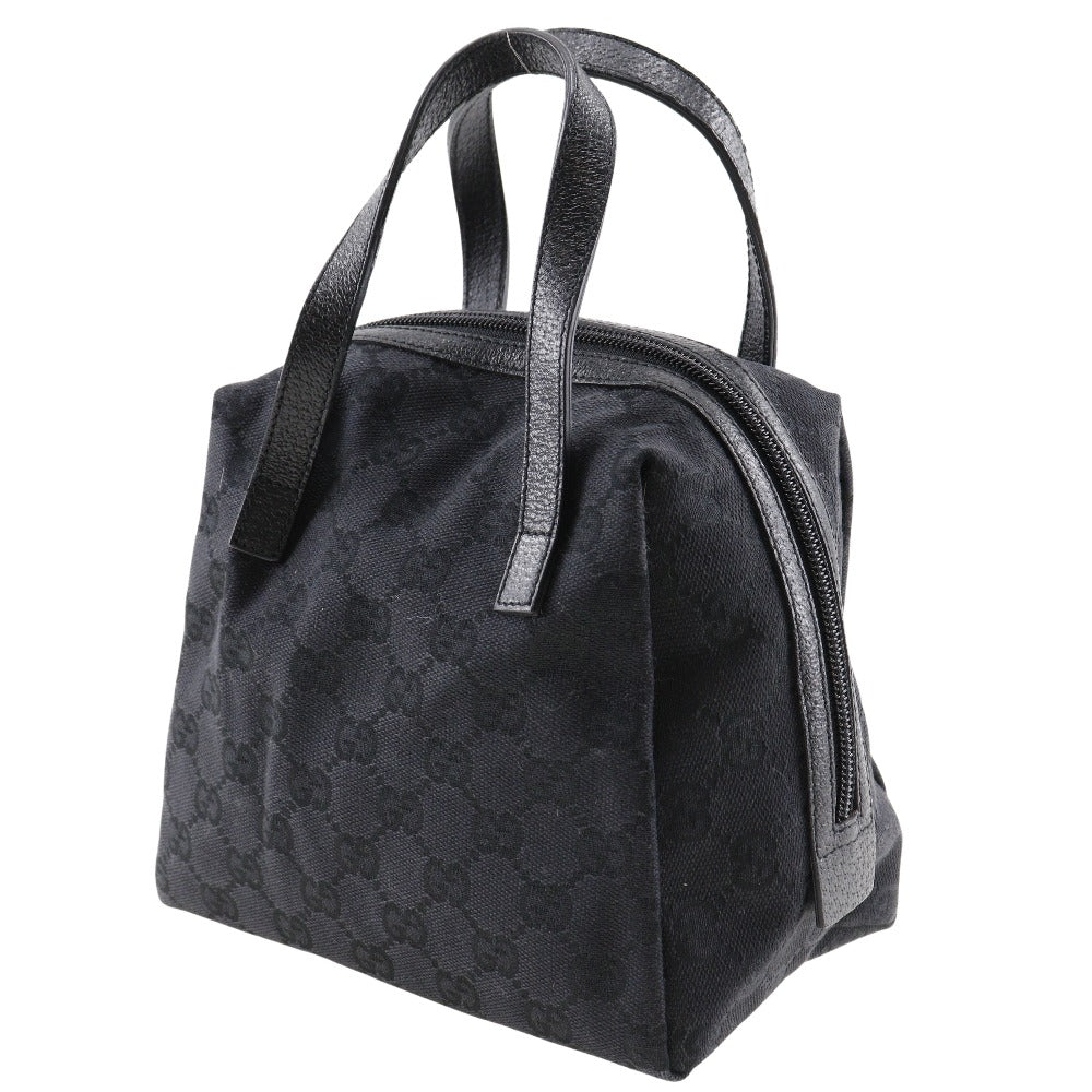 GUCCI Handbag 124542 GG canvas black Women Used Authentic