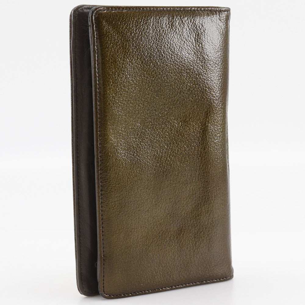 CHANEL Long Wallet Purse enamel bronze COCO Mark