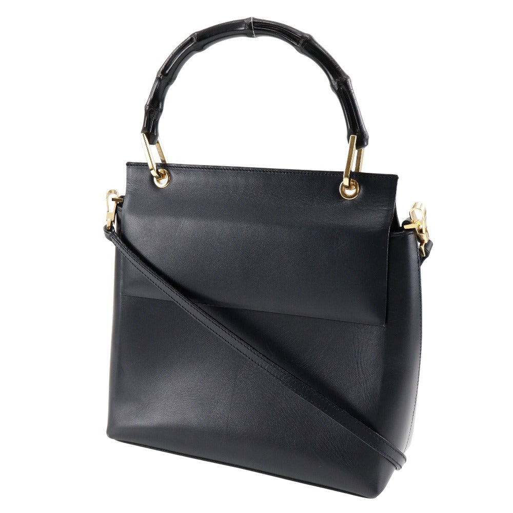 GUCCI Shoulder Bag 001.1887 Calfskin, Bamboo black