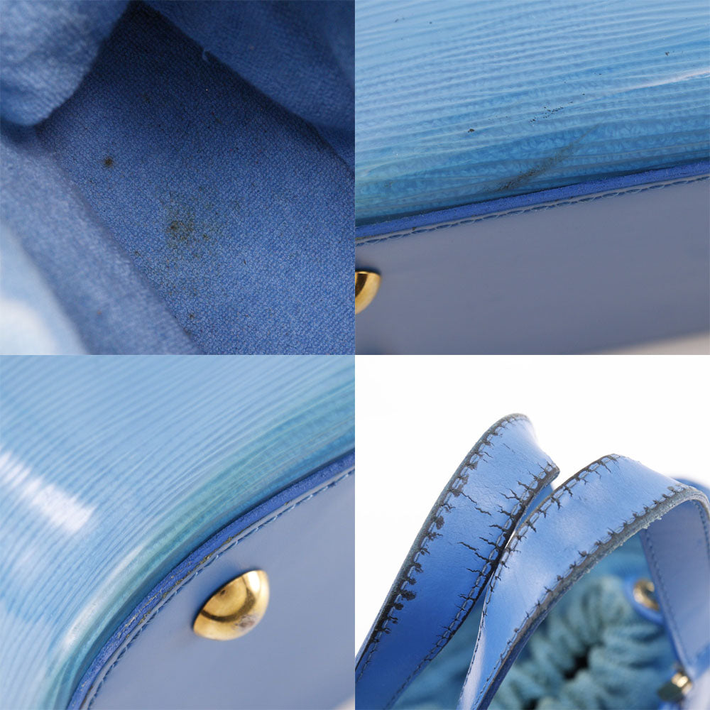 LOUIS VUITTON Handbag M92472 pile light blue Epiplage Mini lagoon bay