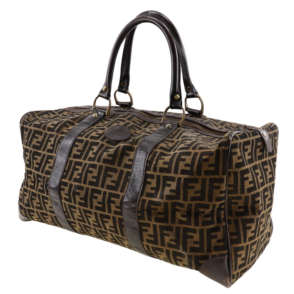 FENDI Boston Duffel bag canvas Brown vintage Zucca unisex(Unisex) Used Authentic
