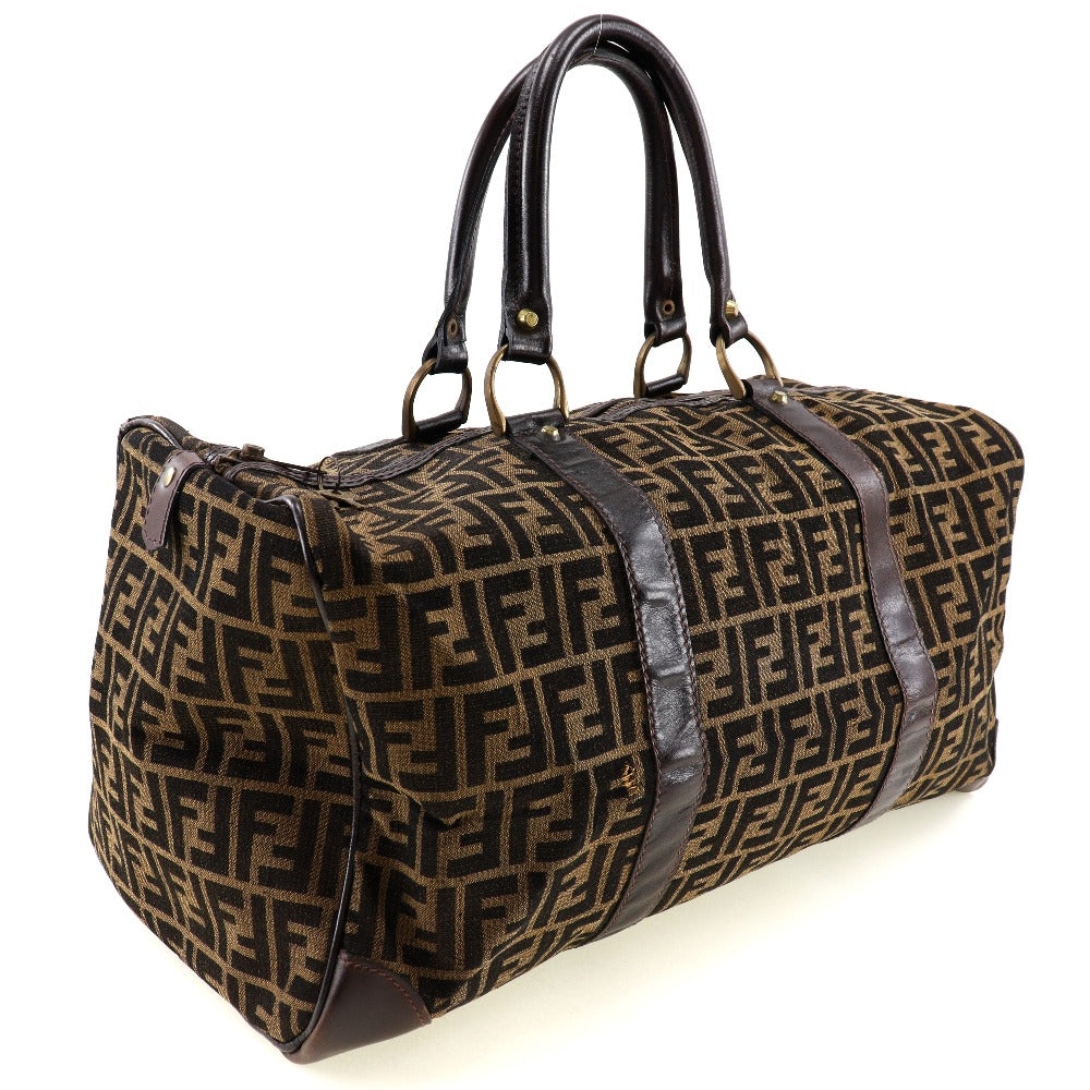 FENDI Boston Duffel bag canvas Brown vintage Zucca unisex(Unisex) Used Authentic