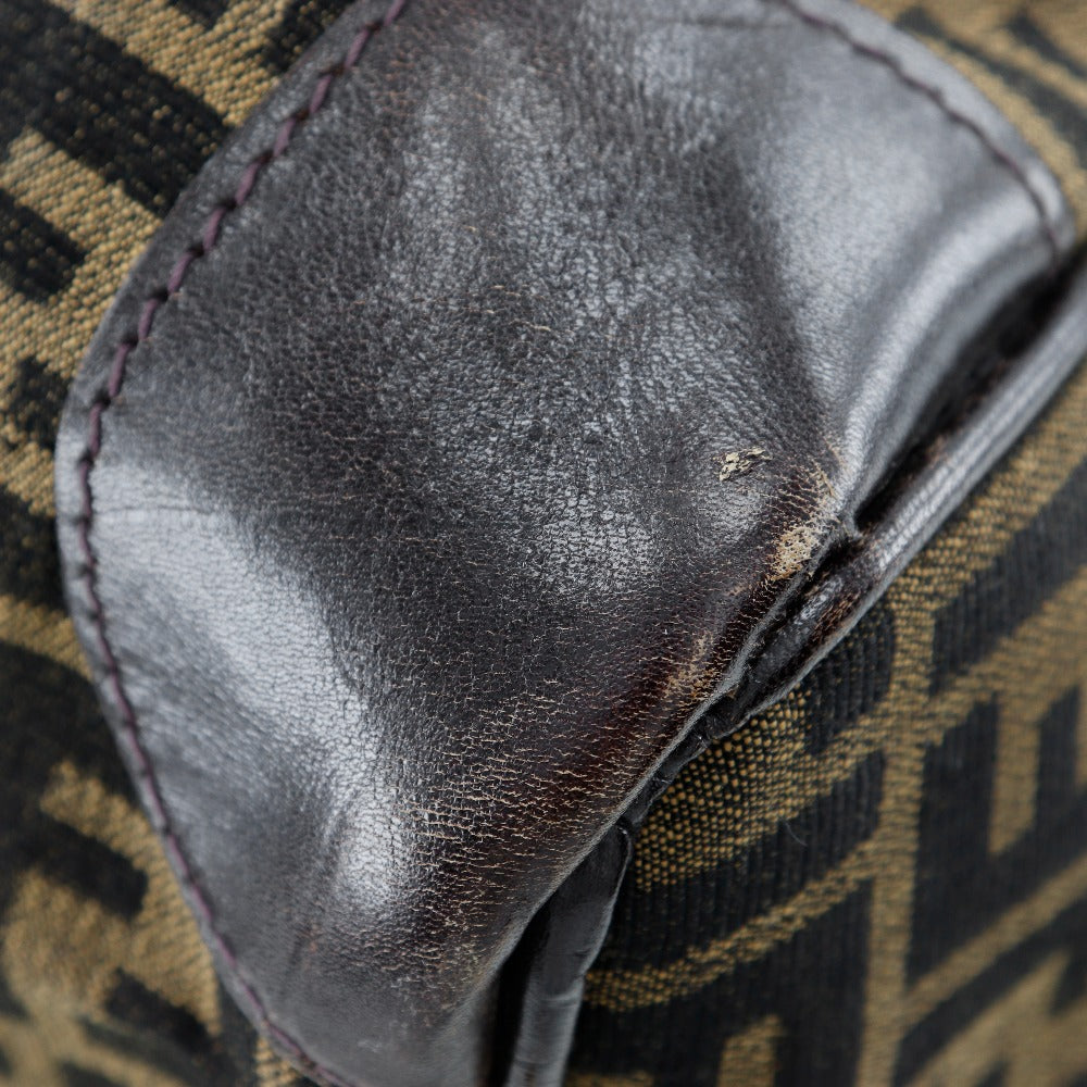 FENDI Boston Duffel bag canvas Brown vintage Zucca