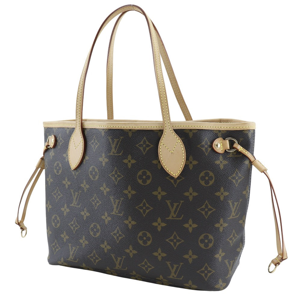 LOUIS VUITTON Tote Bag M40155 Monogram canvas Brown Never full PM Women Used Authentic
