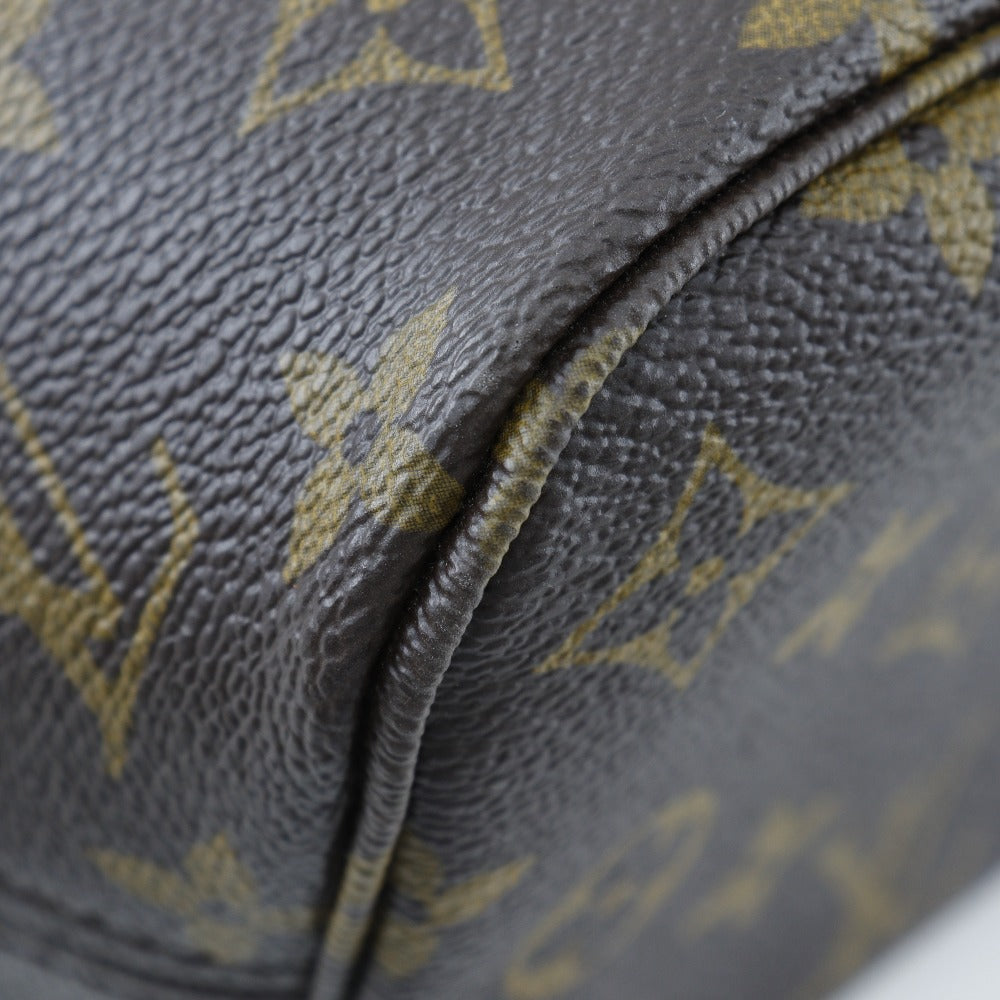 LOUIS VUITTON Tote Bag M40155 Monogram canvas Brown Never full PM Women Used Authentic