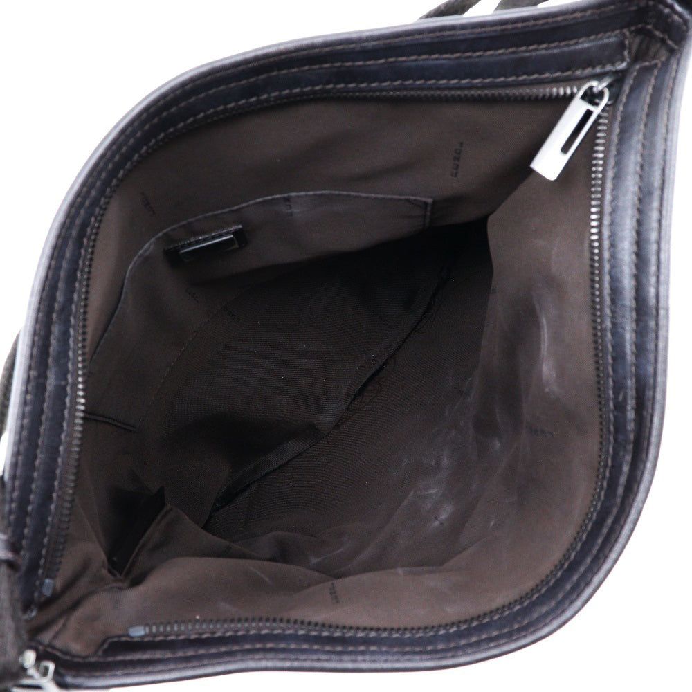 FENDI Shoulder Bag canvas Brown Zucchino one belt