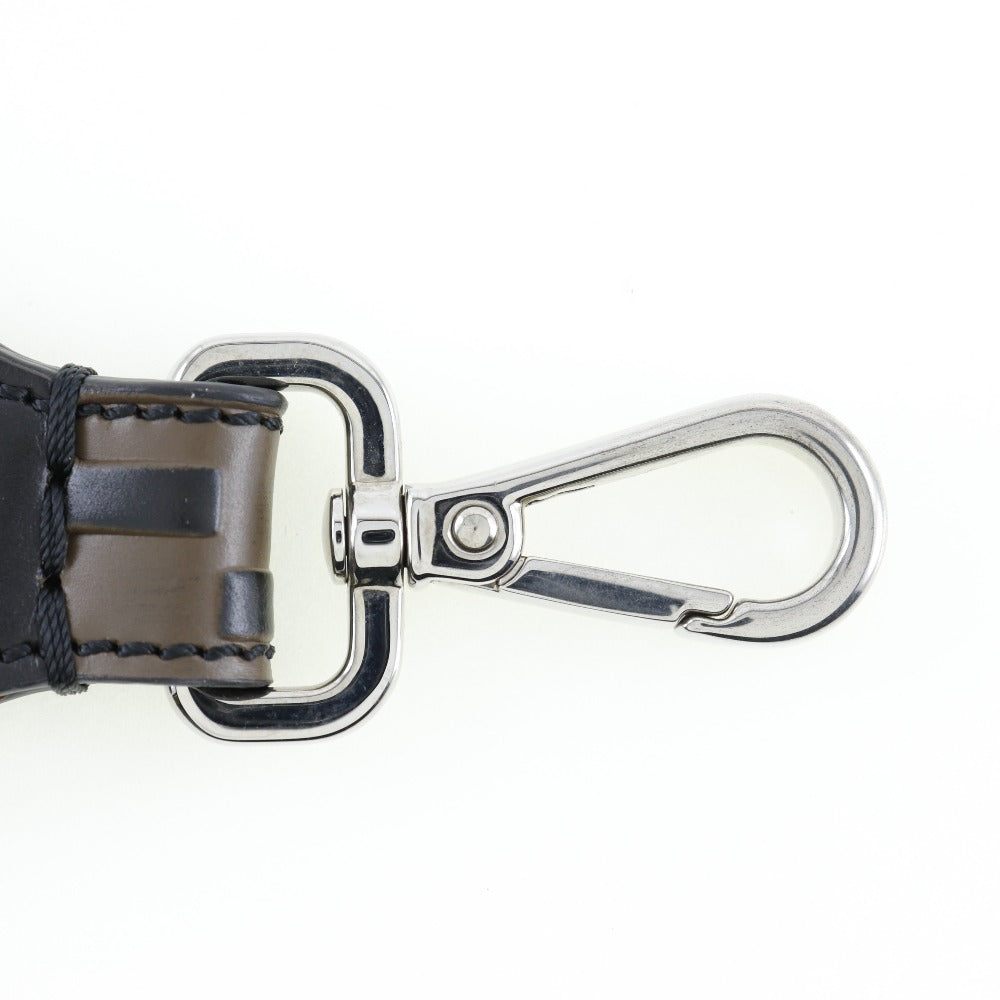 FENDI charm leather Brown key ring FF logo Women(Unisex) Used Authentic