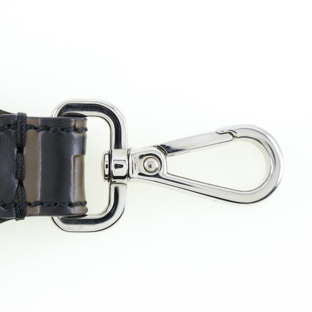 FENDI charm leather Brown key ring FF logo Women(Unisex) Used Authentic