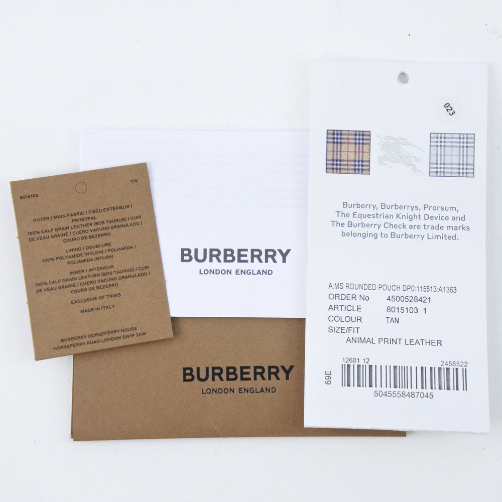 BURBERRY Clutch bag 8015103 Cowhide Brown business bag LONDON ENGLAND