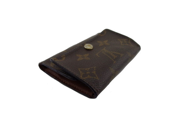LOUIS VUITTON Key case Key holder Brown x Beige x Gold