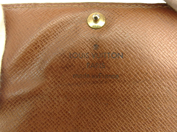 LOUIS VUITTON Key case Key holder Brown x Beige x Gold
