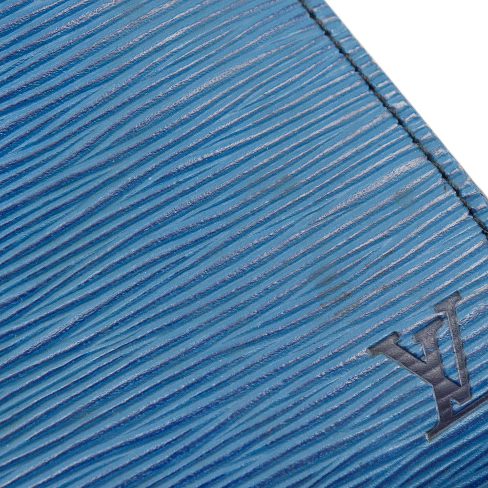 LOUIS VUITTON Clutch bag M52635 Epi Leather Blue business bag Art deco