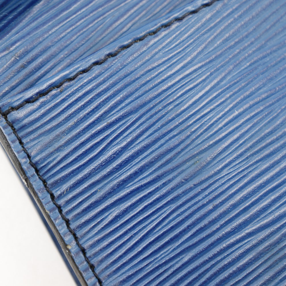 LOUIS VUITTON Clutch bag M52635 Epi Leather Blue business bag Art deco