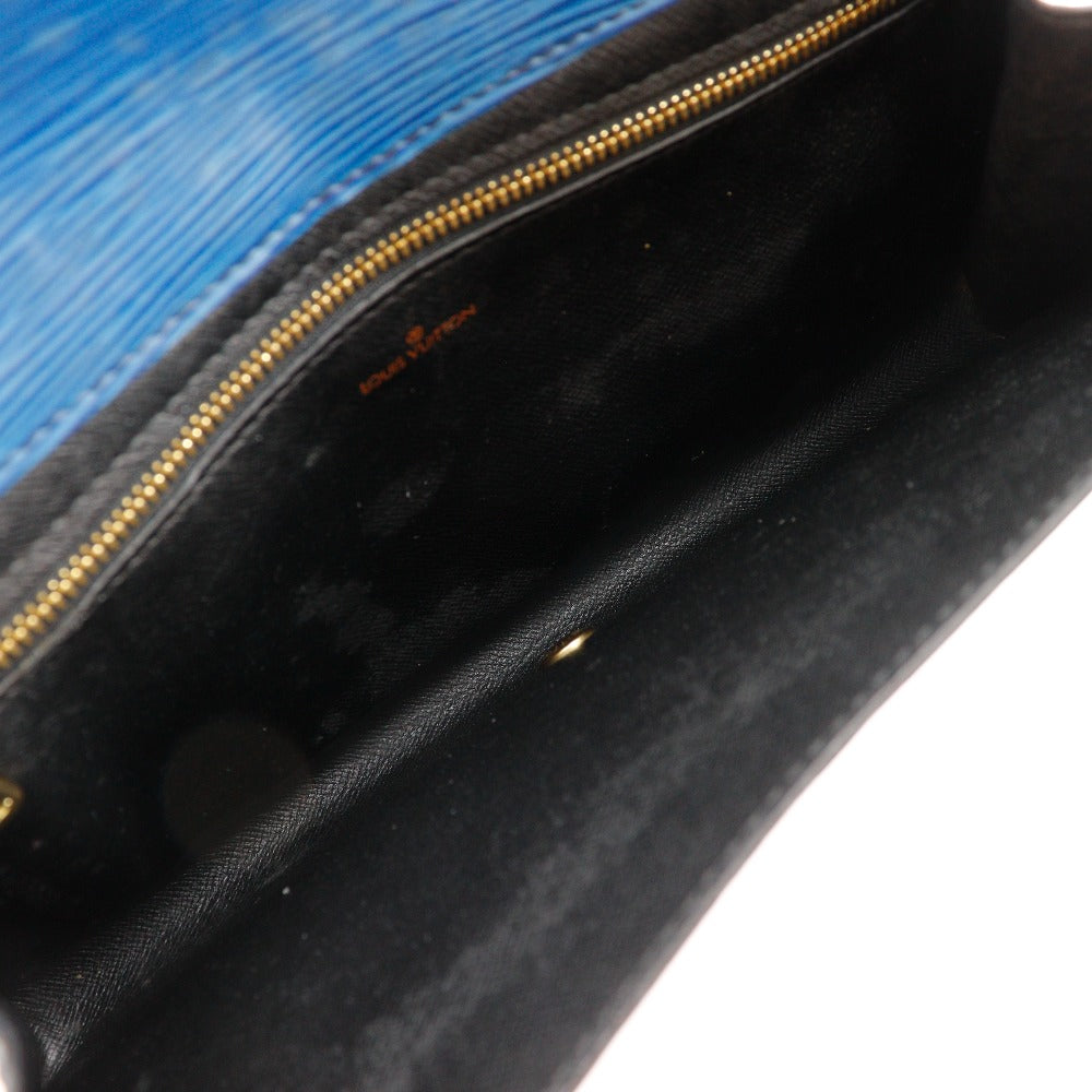 LOUIS VUITTON Clutch bag M52635 Epi Leather Blue business bag Art deco