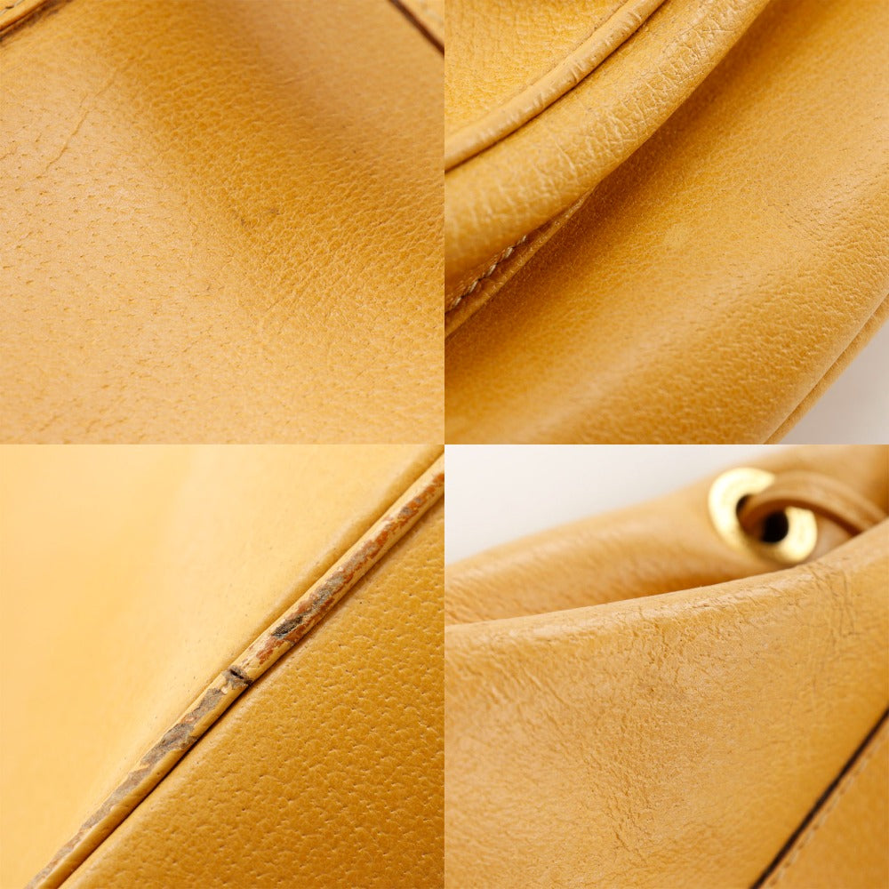 GUCCI Backpack 003.2058.0016 Calfskin yellow Bamboo Backpack