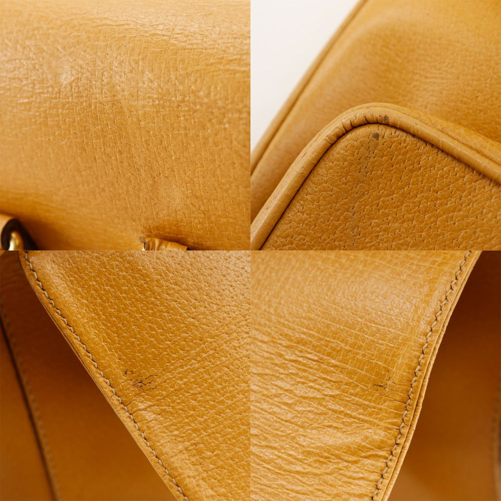 GUCCI Backpack 003.2058.0016 Calfskin yellow Bamboo Backpack