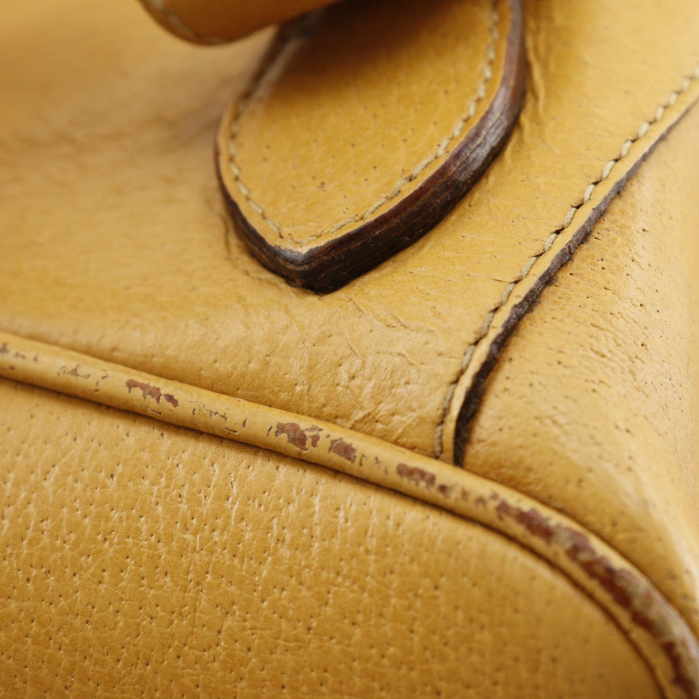 GUCCI Backpack 003.2058.0016 Calfskin yellow Bamboo Backpack