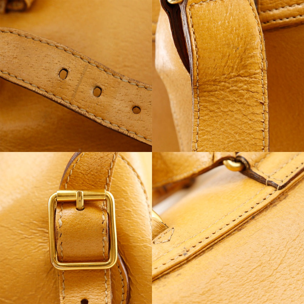 GUCCI Backpack 003.2058.0016 Calfskin yellow Bamboo Backpack