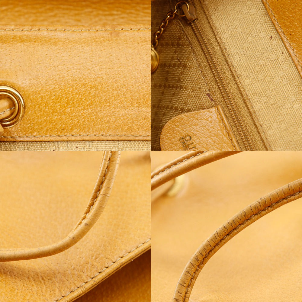 GUCCI Backpack 003.2058.0016 Calfskin yellow Bamboo Backpack
