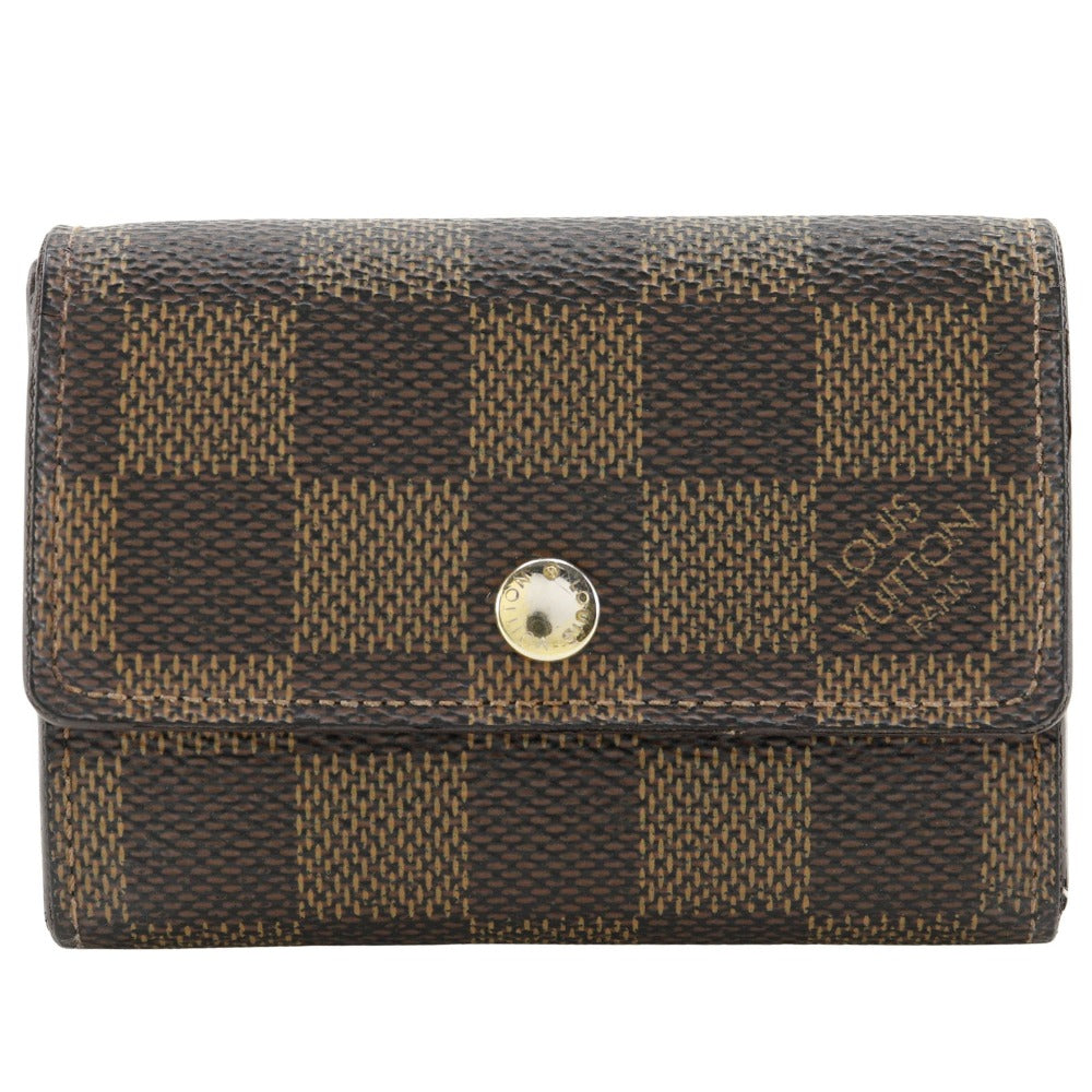 LOUIS VUITTON Coin case N61930 Damier canvas Brown Portonet Plat
