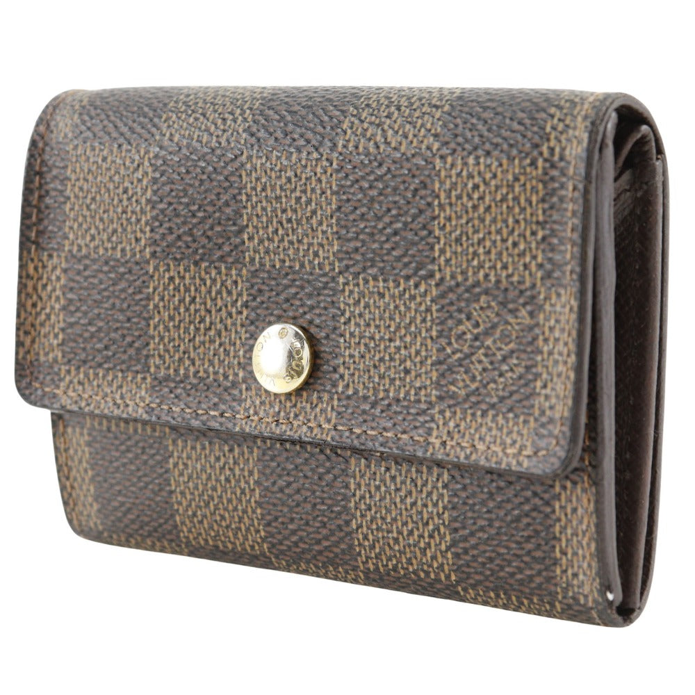 LOUIS VUITTON Coin case N61930 Damier canvas Brown Portonet Plat